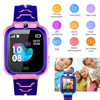 Q12 Smart Phone Watch For Children Student 1.44 Inch Wodoodporny Student Smart Watch Dial Call Voice Chat prezent dla dzieci