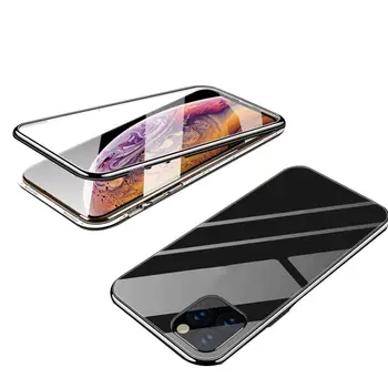 Akcesoria do telefonów szkło hartowane na telefon etui cukierki kolor magnetyczna pokrywa telefonu iPhone 11