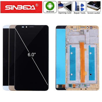 Sinbeda For HUAWEI Mate 7 Wyświetlacz LCD Touch Screen Digitizer with Frame For HUAWEI Mate7 Display MATE 7 MT7-L09 MT7-CL00 TL10