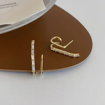 Specjalna Konstrukcja Nieregularne Kolczyki Dla Kobiet Dużą Cyrkonią Koraliki Kolczyki Złote Kolczyki Dziewczyny Moda Biżuteria Ucha
