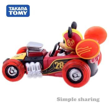 Takara Tomy Tomica Disney Mickey Mouse And Road Racers MRR-09 Hot Rod Motors Vehicle Diecast Metal Model Kids Toys