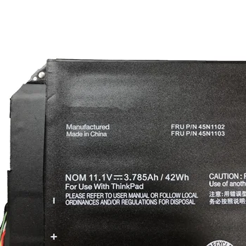 11.1 V 3.785 Ah 42Wh 45N1102 45N1103 oryginalna bateria do laptopa Lenovo ThinkPad X1 helix wbudowana