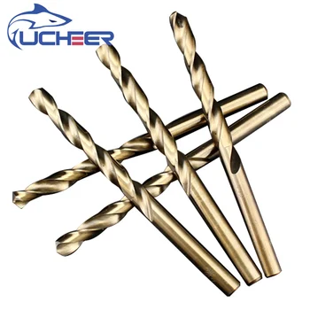 UCHEER 1 kpl kobalt wiertła do metali M35 HSS Co Steel Straight 1-13mm Twist Drill Bit Power Tools Drillfor