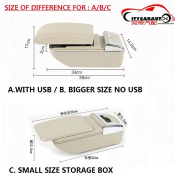 CITYCARAUTO BIGGEST SPACE+LUXURY+USB Car armrest box central Storage content box with cup holder USB FIT FOR MINI COOPER COUPE