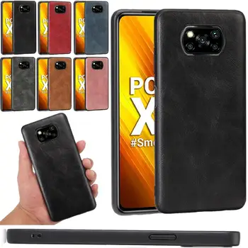 Etui do Xiaomi POCO X3 NFC POCO F2 PRO ultra cienki retro sztuczna skóra luksus łatwy biznes odporny na wstrząsy etui dla Poco X3