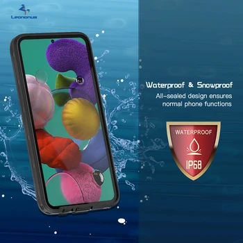 Samsung Samsung Galaxy A51 Case Shellbox wodoodporny pokrowiec do telefonu odporna na wstrząsy basen nurkowanie etui do Samsung A 51 wodoodporny pokrowiec