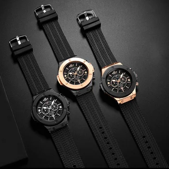 VAVA VOOM Unique Date Zegarki Mens Fashion Top Brand Luxury Sport Watches For Men zegarek kwarcowy zegarek męski zegarek silikonowy pasek