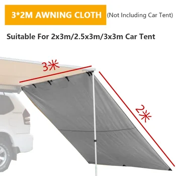 GRNTAMN jasny szary khaki dach samochodu namiot 2m 2,5 m 3m ściana