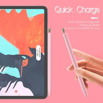 Miękki silikon do Apple Pencil 1 2 Case kompatybilny iPad Tablet Touch Pen Vegetable Fruit Shape Stylus rękaw ochronny Cove