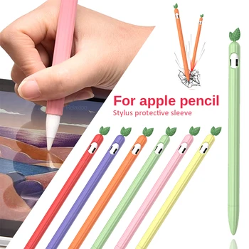 Miękki silikon do Apple Pencil 1 2 Case kompatybilny iPad Tablet Touch Pen Vegetable Fruit Shape Stylus rękaw ochronny Cove