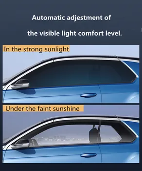 SUNICE Sputter Solar Tint Film Sun Control Film izolacja Фотохромная folia VLT zmianie 73%~43% samochodowa budowa letni korzystanie z