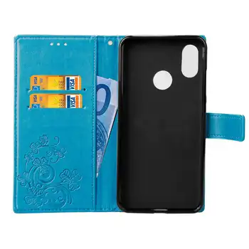 Dla Xiaomi Mi 8 flip case sztuczna skóra + TPU portfel posiadacza karty pokrowiec silikonowy dla Xiaomi Mi 8 MI8 M8 telefon torby gniazdo kart pokrywa