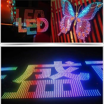 LED Advertising Chain Letter Lamp LED Pixel module light Single Color średnica 9 mm DIP LED wodoodporny 5 v dc 500 szt./lot moduł led
