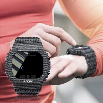 LOKMAT Ocean Smart Watch mężczyźni fitness tracker ciśnienie krwi wiadomość Push monitor tętna zegarek Smartwatch kobiety dla systemu Android