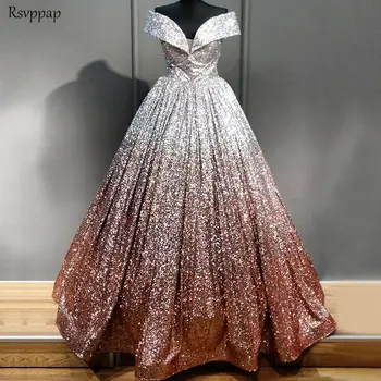 Długa błyszcząca sukienka 2020 suknia Cap Sleeve Glitter arabski styl abendkleider damskie, suknie wieczorowe