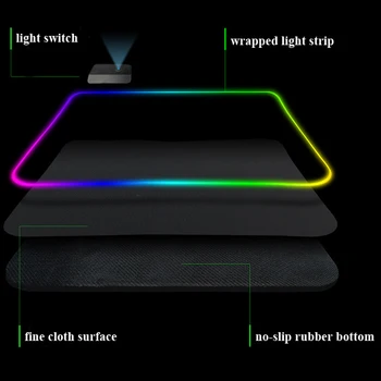 RGB duża podkładka pod mysz USB wifi świecące LED Magic Light podkładka pod mysz mysz laptop pad do PC komputer stacjonarny Overwatch Dota 2