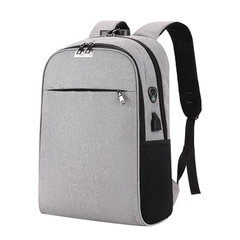 Kradzież laptopa, torby podróżne dla nastolatek plecak szkoła 15.6 nylon kabel USB do ładowania dla kobiet anty-calowy męski college WANGKA dla
