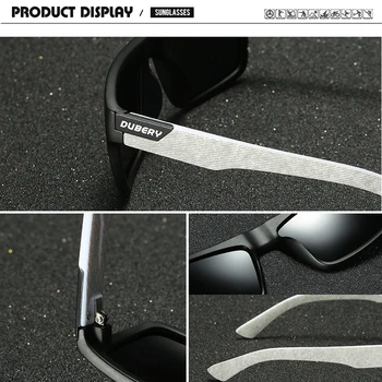 DUBERY marki design okulary polaryzacyjne mężczyźni kierowca odcienie męski Vintage okulary dla mężczyzn Spuare kolorowe letnie UV400 Oculos