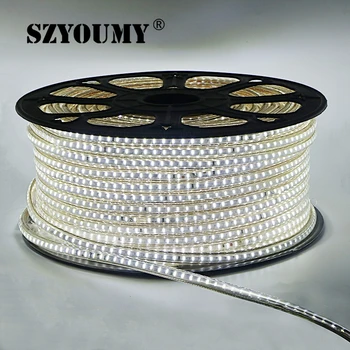SZYOUMY 220V 230V 240V Led Strip Light SMD 3014 Wodoodporny IP67 I Warm white Coolwhite Outdoor Tape Rope With Power Plug