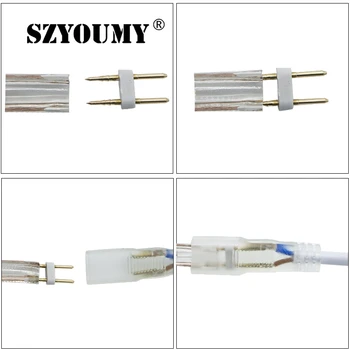 SZYOUMY 220V 230V 240V Led Strip Light SMD 3014 Wodoodporny IP67 I Warm white Coolwhite Outdoor Tape Rope With Power Plug