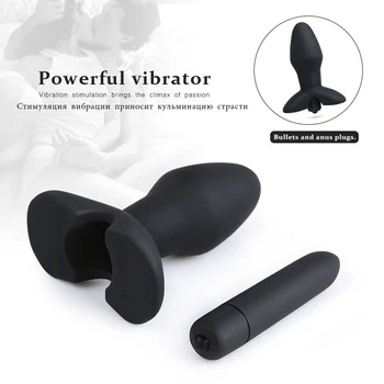 Wibracyjne, Silikonowy korek analny anal męski wibrator masażer prostaty korek analny kula dildo wibrator intymne sex zabawki dla mężczyzn/gejów