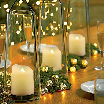 Świąteczne świece na baterie led herbaty światła mocowania do lamp migoczące światło świecy wesele decorativas świece