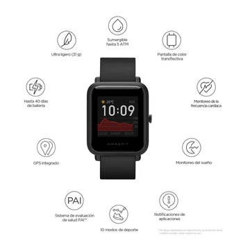 Amazfit Bip S Smartwatch In Stock Global 5ATM wodoodporny, wbudowany GPS, GLONASS, Bluetooth Smart Watch dla telefonu Android iOS
