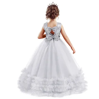 Girls Christmas Dress For Weddings New Year Embroidery Girl Evening Long Dress Cekinami Dresses Princess Costume Party Dresses 6 14Y