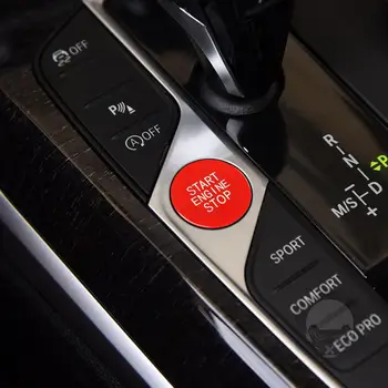 Jednym kliknięciem odporna na zarysowania, wnętrze silnika samochodu przycisk stop silnika pojazdu BMW 3 serii G20 G05 G06 G07 G14 G29
