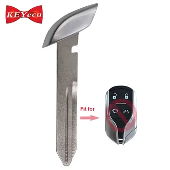 KEYECU nowy Smart Remote Key Blade wymiana Uncut Bland Emergency Insert Blade dla Maserati Quattroporte i Ghibli