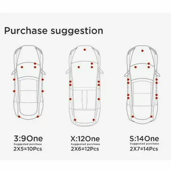 4szt LED Light Car Interior Light dla Tesla Model 3 Model S Model X Ultra Bright Trunk lampy wymiana drzwi samochodu lampa Easy Plug