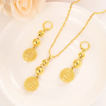 Kolor złoty elegancki ślubne biżuteria koraliki kwiat naszyjnik kolczyki dla dziewczyny prezent partii ślub obrączki partii zestawy biżuterii