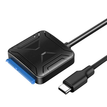 USB 3.1 Type C to 2.5 3.5 inch HDD SATA III SSD kabel zewnętrzny konwerter 1.4 ft Wire Adapter przewodowe kable konwersji