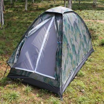 Odkryty kamuflaż namiot plażowa, namiot kempingowy namiot dla 1 osoby jednowarstwowa tkanina poliestrowa wodoodporna namioty torba do przenoszenia