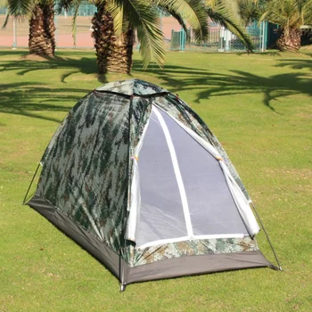 Odkryty kamuflaż namiot plażowa, namiot kempingowy namiot dla 1 osoby jednowarstwowa tkanina poliestrowa wodoodporna namioty torba do przenoszenia