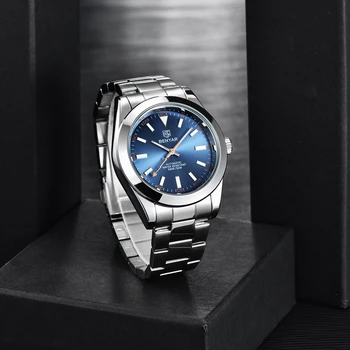 BENYAR 2021 nowe męskie zegarki najlepsze marki luksusowych ze stali nierdzewnej mechaniczne automatyczne mężczyzna zegarka wodoodporny sportowy zegarek Reloj Hombre