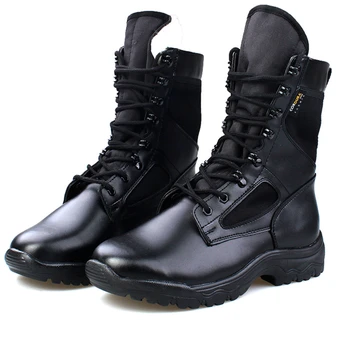 Zimowe rakiety śnieżne wojskowe taktyczne buty piesze wycieczki armia oddychająca faux futro kemping, Wspinaczka praca męskie botki 45 46