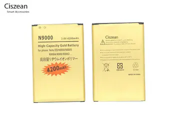 Ciszean 1x B800BU B800BC B800BZ B800BE 4200mAh Złota wymienna bateria do Samsung Galaxy Note3 Note 3 III N9000 N9002 N9005