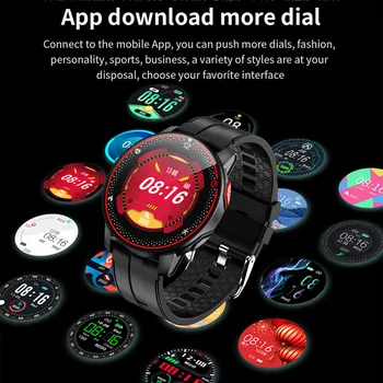 LIGE IP68 Wodoodporny inteligentne zegarki Mężczyźni Kobiety tętno ciśnienie krwi budzik przypomnienie pełny ekran dotykowy fitness Smartwatch