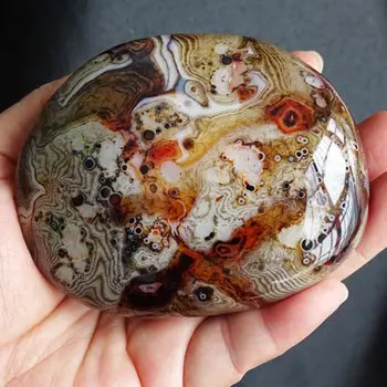 Energetyczny kamień w naturalny agat Kryształ aura uzdrowienia Madagaskar agat roll kamień hurtowych prezent 50-60 mm