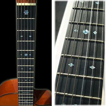 Gryf markery wkładka naklejki naklejki dla gitary i Basu - wzór płatki śniegu