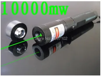 AAA silna moc wojskowa 100000 M 100 W 532 nm zielony laser wskaźnik laserowy latarka światło się zapala zapałki palą papierosy polowanie