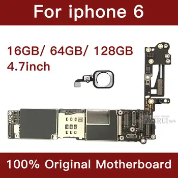 Dla iPhone 6 4.7 inch Motherboard Unlock druku płyty głównej With Touch ID Full Function Original IOS Installed Logic Board