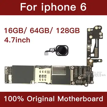 Dla iPhone 6 4.7 inch Motherboard Unlock druku płyty głównej With Touch ID Full Function Original IOS Installed Logic Board