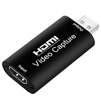 O karty przechwytywania wideo HDMI to USB 2.0 1080P 4K zapis na LUSTRZANKĘ cyfrową kamerę Action Cam w celu uzyskania wysokiej rozdzielczości