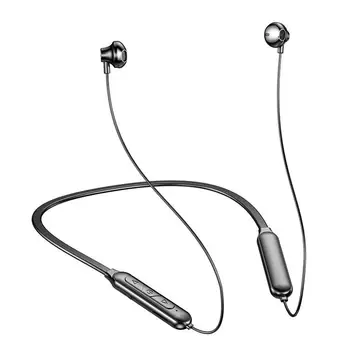 2020 Bluetooth 5.0 HD bezprzewodowe słuchawki wygodne wytrzymała sportowa zestaw słuchawkowy Bluetooth z gniazdem kart TF binaural magnetyczne słuchawki