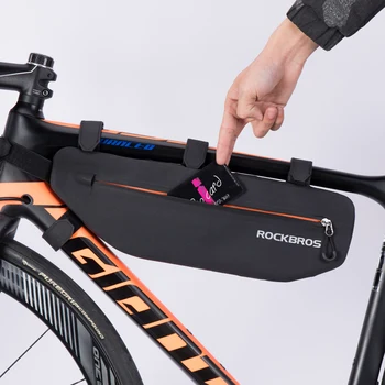 ROCKBROS rower jazda na rowerze torby wodoodporny top rura przednia rama torba o dużej pojemności MTB rower trójkąt Паньер rower akcesoria