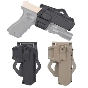 Taktyczny Glock 17 18 ruchome пистолетные kabury do Z X300 X400 latarka montowana kabura prawa ręka pasa kabura pistoletu