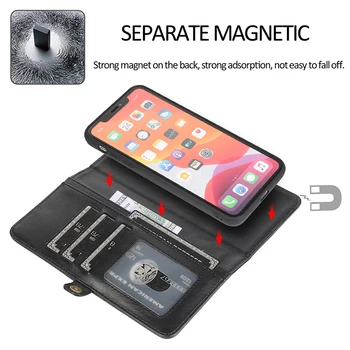 9 posiadacz karty portfel etui do telefonu iPhone 11 Pro Max XS X XR klapki skórzane etui dla iPhone SE 2020 7 8 Plus 6 6s magnetyczna pokrywa