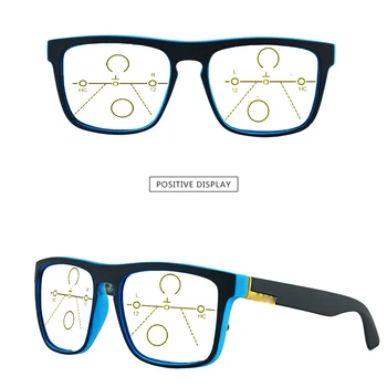 Klasyczna moda ponadgabarytowych progressive multifocal obiektywy okulary do czytania okulary można znaleźć w pobliżu lub daleko dodać +75 +100 150 200 do +4